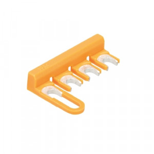 Сдвижная перемычка IVS WK 6 TK- 4, Сдвижная перемычка, 4 полюса, изолированная, винтовая, для клемм: WK6 TK для измерительных клемм цвет: оранжевый