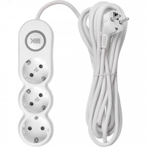 Удлинитель 3х5м с заземл. 16А IP20 Uno У03В 2P+PE 250В 3х1.5 WYP53-16-03-05-ZK