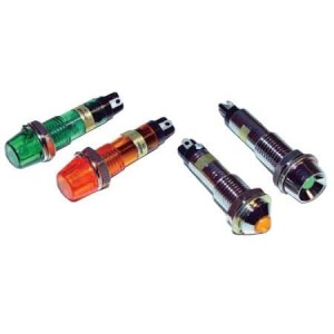 607-2312-130F, Светодиодные панельные индикаторы YELLOW DIFFUSED 12 VOLT