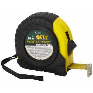Рулетка прорезиненный корпус ""Хард"" 10 м x 25 мм 17210