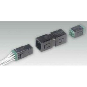 LMS-01T-TL, Разъемы стоек и панелей Housing 1 Bay InLine Splice Housing