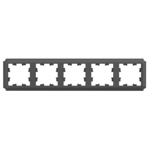 ATLASDESIGN ANTIQUE 5-постовая РАМКА, универсальная, БАЗАЛЬТ (5шт) C3(+) ATN101405