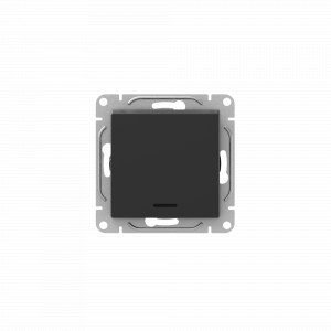 Механизм выключателя, одноклавишный, с подсветкой, ч-рный Эпика EKF UP1-SWB-14