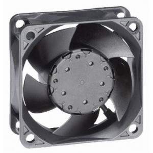632/2HPU, Вентиляторы постоянного тока DC Tubeaxial Fan, 60x60x25mm, 12VDC, 25.9CFM, 35dBA, 1.5W, 6300RPM, Ball Bearing, Speed Signal, Open Collector Output, IP68 Rated