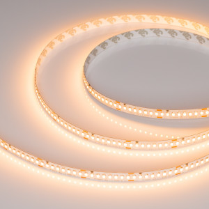 Лента UL-A200-10mm 24V Warm2400 (20 W/m, IP20, 5m) 037223, Светодиодная лента UL-A200, открытая. Светодиоды 2835, 200 шт/м (1000 шт на 5 м). Белая плата 10 мм, скотч 3M. Цвет теплый 2400 K, CRI> 90, угол рассеивания 120°. Напряжение питания 24 В, мощность 20 Вт/м (100 Вт на 5 м). Размеры 5000x10x1.5 мм. Мин.отрез