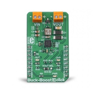 MIKROE-3277, Средства разработки интегральных схем (ИС) управления питанием Buck-Boost 3 Click