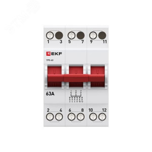 Переключатель трехпозиционный ТПС-63 3P 63А PROxima TPS363