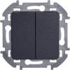 Выключатель 2-кл. Inspiria 10А IP20 250В 10AX механизм антрацит Leg 673623