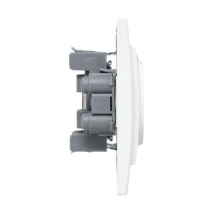 Розетка 2-м СП Минск 10А IP20 без заземл. защ. шторки бел. Basic ERR10-102-100