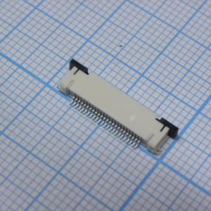 FPV-WHU-24  (0.5мм), Разъем для плоского шлейфа, 24 контакта, шаг 0.5мм, верхние контакты