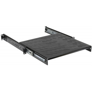 Полка выдвижная L=400мм черная SS05-400PI-R