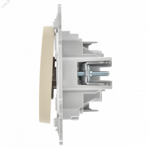 FLITE Выключатель 2-клавишный 10А ВС12-1-0-ФлСл сливочный IEK FI-V20-0-10-1-K86