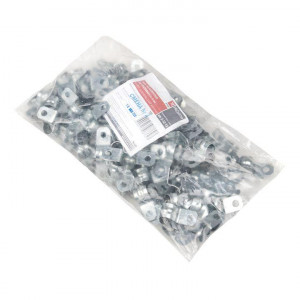 Скоба металлическая двухлапковая d12-13 мм (100 шт) PROxima sm-2-12-13