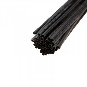 Трубка термоусадочная ТУТ нг 2,5/1,25 черная, термоусаживаемая трубка в метровой нарезке, не поддерживает горение