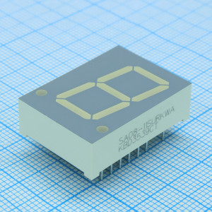 SA08-11SURKWA, 1 разрядный индикатор 20,32мм/красный/630нм/9-19мкд/ОА