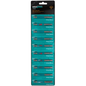 Биты 10 шт, сталь S2, с насечкой,