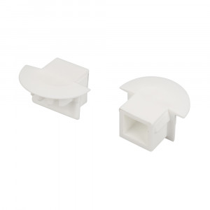 Заглушка для PDS-F белая глухая 026205, Заглушка пластиковая для профиля PDS-F-2000 глухая. Материал - пластик (PP), белый.