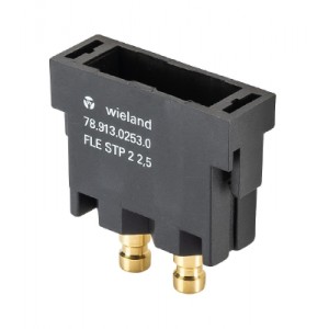 Вилочная контактная вставка 78.913.0253.0, Вилочная контактная вставка, для пневмошлангов, 2 полюса, типоразмер FLEX, диаметр шлангов 2,5мм, 10 Bar