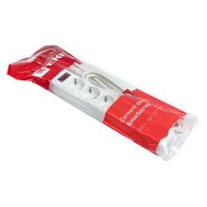 Удлинитель с сетевым фильтром 6х3м с заземл. 16А IP20 Блокбастер XL 3.2кВт ПВС 3х1 с выкл. PROxima UFA16-310-6-03