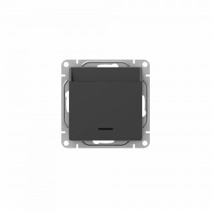 Механизм выключателя, карточный, с подсветкой, ч-рный Эпика EKF UP1-SWB-card