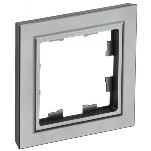 Рамка 1-м BRITE РУ-1-БрС сталь BR-M12-K46
