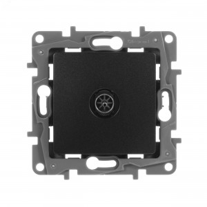 ETIKA Розетка телевизионная TV Звезда антрацит 672651