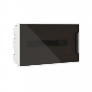 Щиток 18 мод встраиваемый FRAME ЩРв-П-18, белый, с тонированной дверцей, с 2  шинами PEN на 8 и 10 отв. F18B1WD DKC F18B1WD