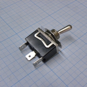 KN3(C)-112AP-B2, тумблер ON-(ON)  1 группа контактов - клеммы