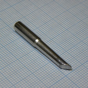 М20-DB-03, Жало паяльное износостойкое, скошенный конус под 45°, 3.5мм