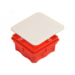 Коробка распаячная СУ 102х102х50мм с крышкой 10 выводов IP20 (инд.уп.) КР1101-И