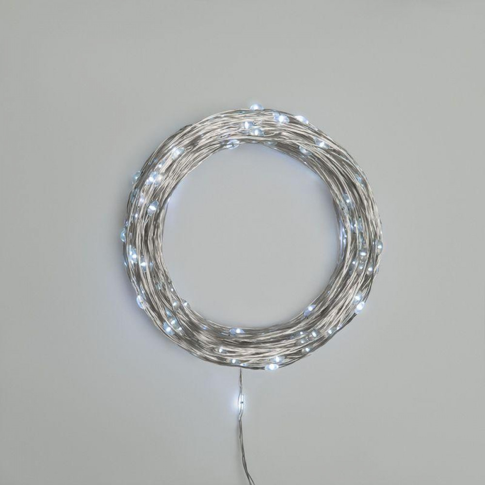 Изображение товара Гирлянда светодиодная Роса 20 м 200LED белый 3.6Вт IP44 с трансформатором 303-205