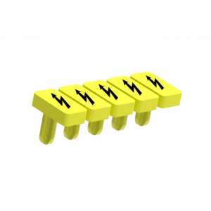 Маркировка "Безопасность" WS-TP1.5-5, Маркировка, для клемм TP1.5..., 5 знаков, нанесенные символы: знак "Молния" цвет: желтый