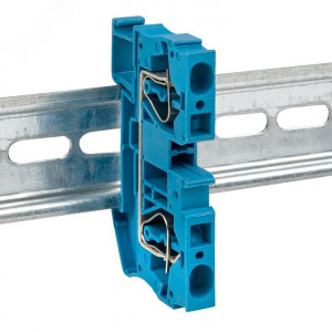 Колодка клеммная пружинная JXB-ST-4 41А синяя PROxima plc-jxb-st-4-blue