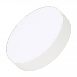 Светильник SP-RONDO-R250-30W Warm3000 (WH, 120 deg, 230V) 022233(2), Накладной светильник. Мощность 30 Вт, св. поток 2100-2450 лм, 80-90 лм/Вт, теплый 3000 K, CRI>90, угол 120°, напряжение питания 230 В. Белый круглый корпус из алюминия, экран PC, степень защиты IP40. Размер: диаметр 250 мм, высота 52 мм. Монтаж накладной.