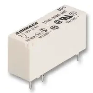 9-1393222-1, Реле силовое катушка 12В 15A одна группа на переключение (30x10x15)мм монтаж в отверстие