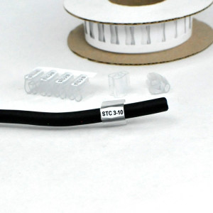 Держатель маркера STC-3-10, Контейнер для маркера, нанизываемый на кабель, длина 10 мм, диаметр провода 3,5 - 8,5 мм, в упаковке 500 держателей для установки маркера HIC