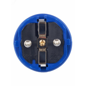 Вилка прямая ОМЕГА ВБп3-1-0м IP44 каучук син. PKR01-016-2-K07