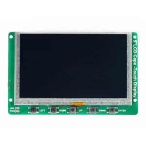 104990262, Средства разработки визуального вывода 5 in BBG LCD Cape w/ Resistive Touch