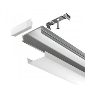 Профиль алюминиевый накладной 23х6 Maytoni ALM002S-2M