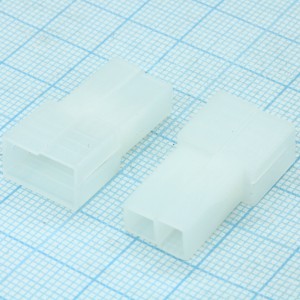 626065, Корпус разъема типа провод-плата, Серия FASTIN FASTON, 2 контакта, розетка, 1 ряд