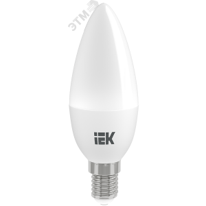 Лампа светодиодная Eco 5Вт C35 свеча 4000К нейтр. бел. E14 450лм 230-240В LLE-C35-5-230-40-E14