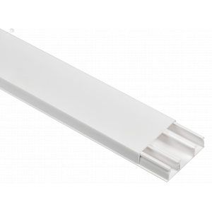 DLPlus Кабель-канал плинтусный 60х16мм трехсекционный белый 030026