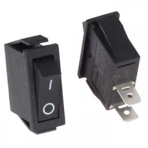 RS-101-1C  ON-OFF, Выключатель клавишный ON-OFF (2c) 3А 250В