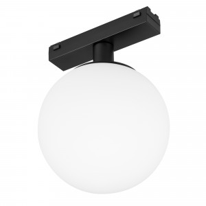 Светильник MAG-VIBE-SFERO-R120-6W Warm3000 (BK, 235 deg, 48V) 044457, Светильник для магнитных треков MAG-VIBE. Мощность 6 Вт, св. поток 375 лм, 62 лм/Вт, теплый 3000 K, CRI>90, угол 235°, напряжение питания 48 В. Черный фигурный корпус из алюминия, экран стекло, степень защиты IP20.Размеры LxWxH 115x120x168 мм. Диаметр све