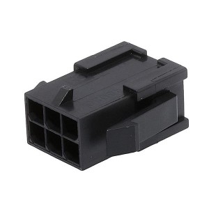 43020-0608, Проводные клеммы и зажимы MICROFIT 3.0 PLUG DR PNLMNT 6P HF GW