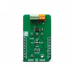 MIKROE-3394, Средства разработки интегральных схем (ИС) преобразования данных ADC 8 Click