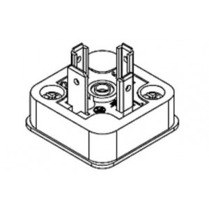 1210130199, DIN Connectors mPm DIN Base Form A B28 Base 2Pole GND
