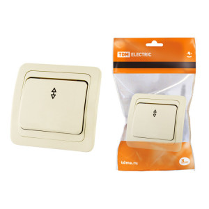 Переключатель на 2 направления 1-кл. 10А сл.кость "Валдай" SQ1804-0103