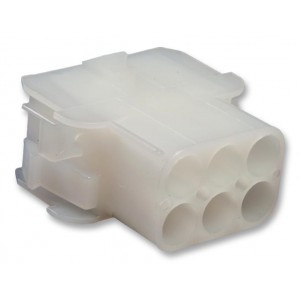 1-480764-0, Корпус разъема, Серия Universal MATE-N-LOK, Гнездо, 5 вывод(-ов), 6.35 мм