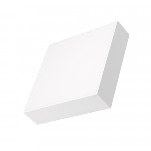 Светильник SP-QUADRO-S250x250-25W Day4000 (WH, 120 deg, 230V) 034785, Накладной светильник. Мощность 25 Вт, св. поток 1440-1900 лм, 76 лм/Вт, дневной 4000 K, CRI>90, угол 120°, напряжение питания 230 В. Белый квадратный корпус из алюминия, экран PC, степень защиты IP40. Размер: длина 250 мм, ширина 250 мм, высота 59 мм. Мон
